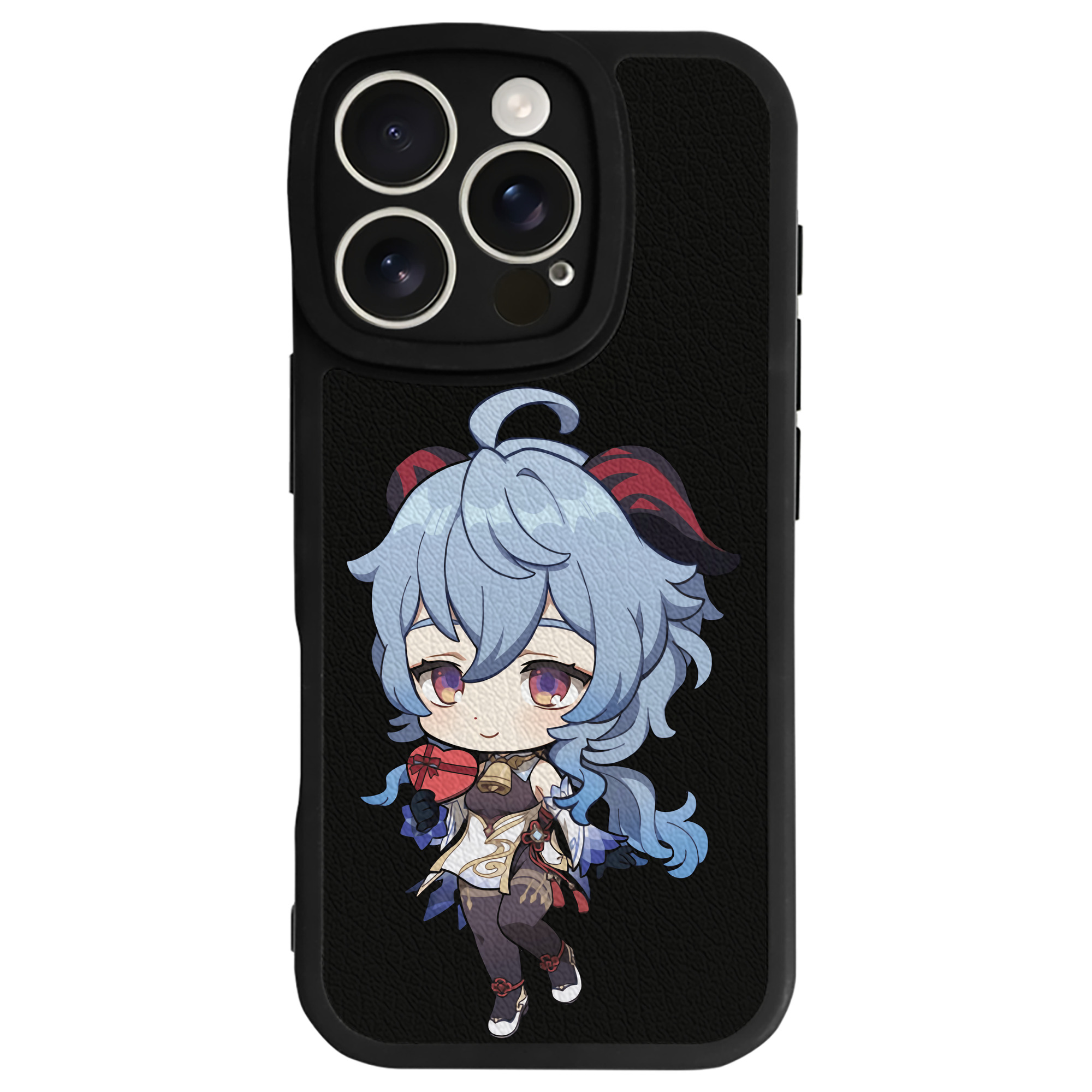げんし神 甘雨 かんう genshin Ganyu 【iPhone 16シリーズ対応】シリコンスマホケース（レザー調） 材質：シリコン